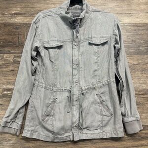 Michael Stars Gray Military Utility Jacket